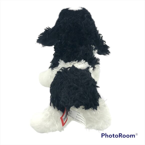 NWOT RARE Douglas Cuddle Toys Hazel Parti Cocker Spaniel Black White Dog Plush - Picture 5 of 8